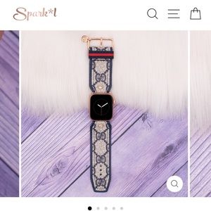 Sparkl Bands Upcycled Gucci Apple Watch Band ❤️💚🤎